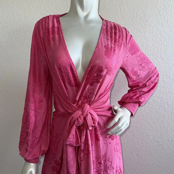 Zara Jacquard wrap Dress - Picture 8 of 12